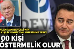 Babacan’dan Bahçeli’nin ‘100 kişilik komisyon’ önerisine tepki: 100 kişi göstermelik olur