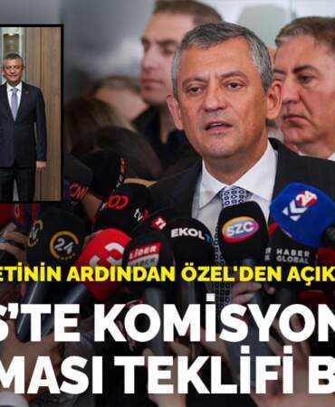 DEM Parti ziyaretinin ardından Özgür Özel’den açıklama: Meclis’te komisyon kurulması teklifi bize ait