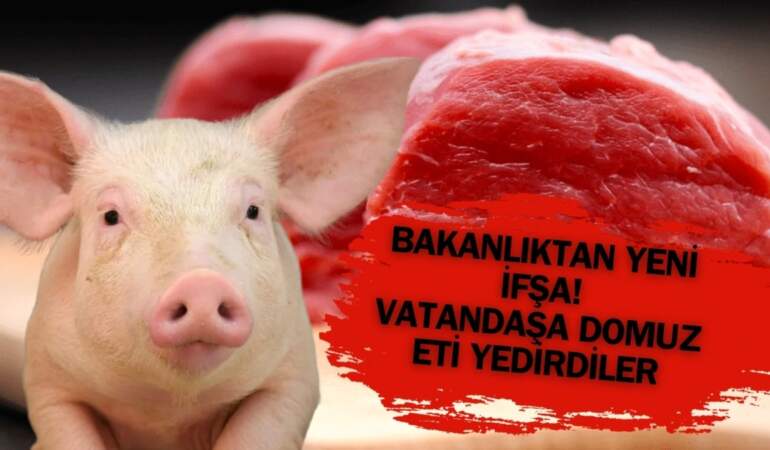 Bakanlık büyük skandalı ifşaladı! Vatandaşa domuz eti yedirenler ortaya çıktı: Bu 2 şehirde alarm verildi