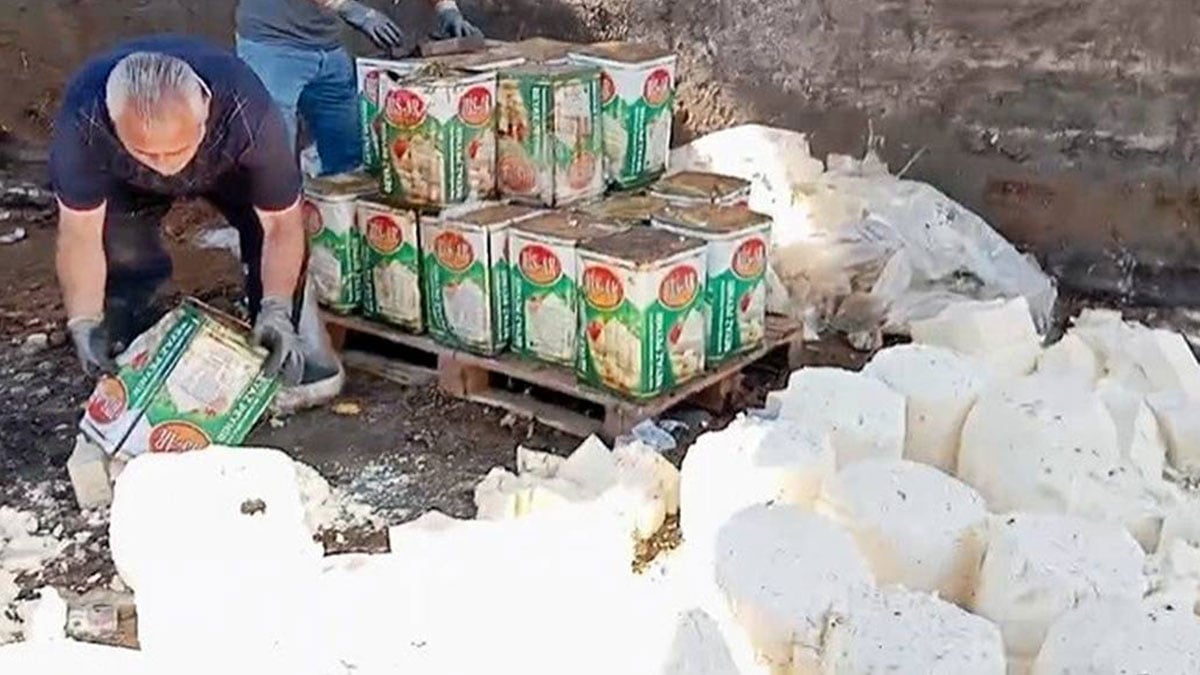 Yakalanmasalardı küflü ve çürük peynirleri marketlerde satacaklardı! Şok baskınla tonlarcası ele geçirildi
