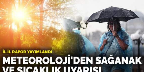İl il rapor yayımlandı: Meteoroloji’den sağanak ve sıcaklık uyarısı