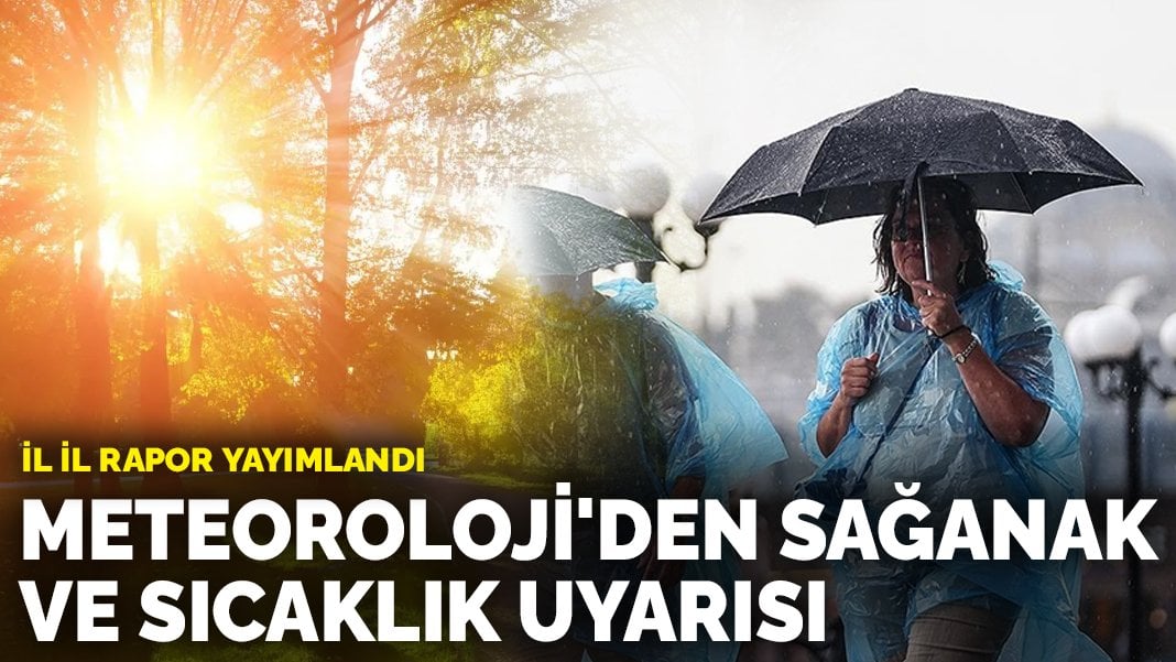 İl il rapor yayımlandı: Meteoroloji’den sağanak ve sıcaklık uyarısı