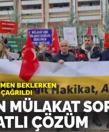 Yüzlerce öğretmen beklerken yalnızca 9 aday çağrıldı: MEB’den mülakat sorununa mülakatlı çözüm