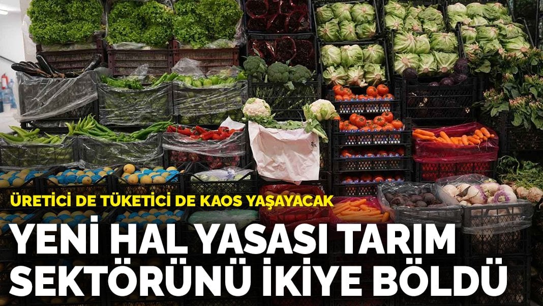 Yeni hal yasası tarım sektörünü ikiye böldü: Üretici de tüketici de kaos yaşayacak