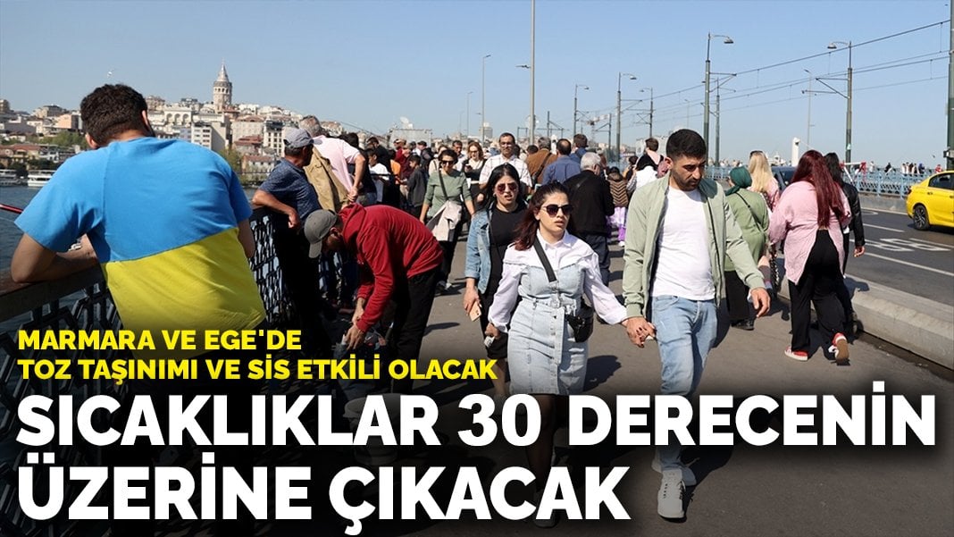 Meteoroloji uyardı: Sıcaklıklar 30 derecenin üzerine çıkacak