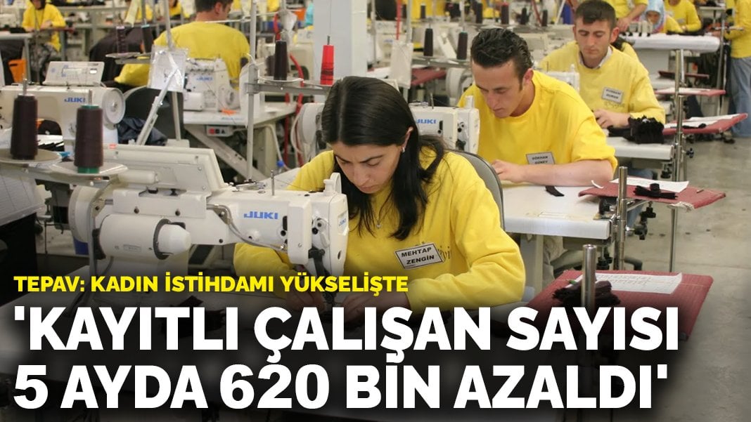 TEPAV: Kayıtlı çalışan sayısı 5 ayda 620 bin azaldı