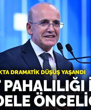 Şimşek: Hayat pahalılığı ile mücadele önceliğimiz