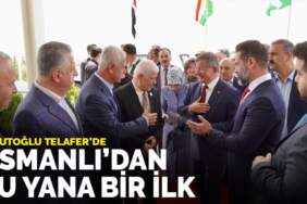 Davutoğlu Telafer’de: Osmanlı’dan bu yana bir ilk