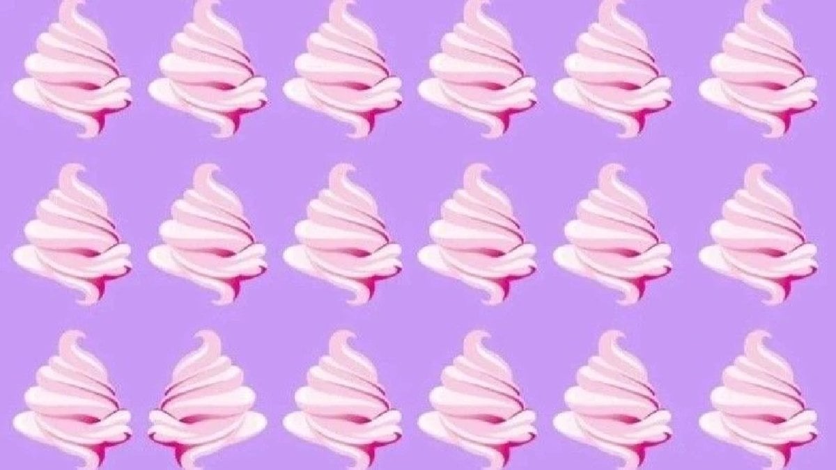 Bu zeka testini geçebilecek misiniz? 5 saniye, 1 farklı dondurma!