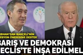 DEM Parti’den Bahçeli’nin komisyon önerisine destek: Barış ve demokrasi Meclis’te inşa edilmeli