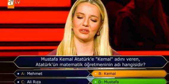 Atatürk’ün adını hatırlamayan yarışmacıdan şaşırtan açıklama! “Verdiğim cevap Atatürk’e olan sevgimi ve saygımı sorgulatamaz”