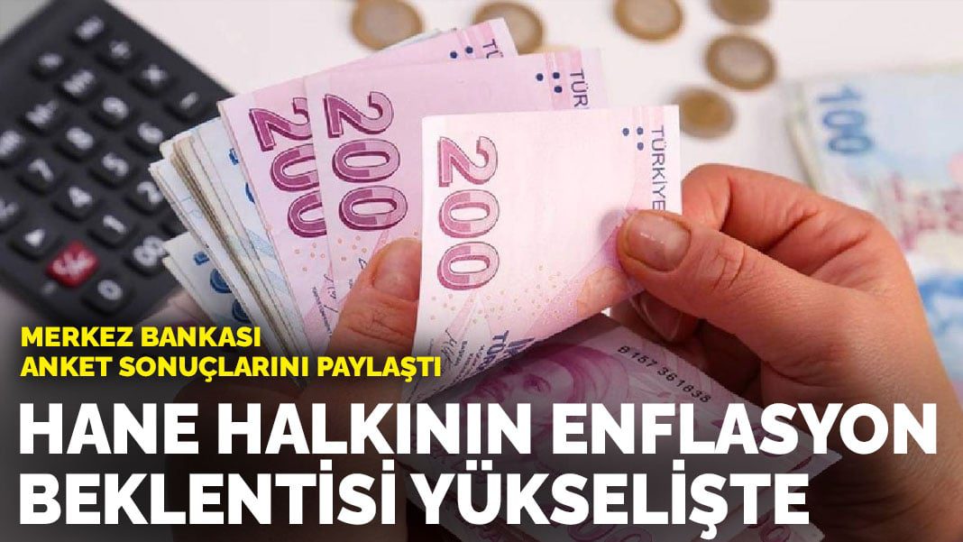 Merkez Bankası anket sonuçlarını paylaştı: Hane halkının enflasyon beklentisi yükselişte
