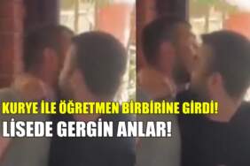 Lisede gergin anlar! Kurye ile öğretmen birbirine girdi: Yumruklar havada uçuştu
