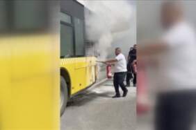 Hareket halindeyken alev aldı: Beykoz’da İETT otobüsünde çıkan yangın söndürüldü