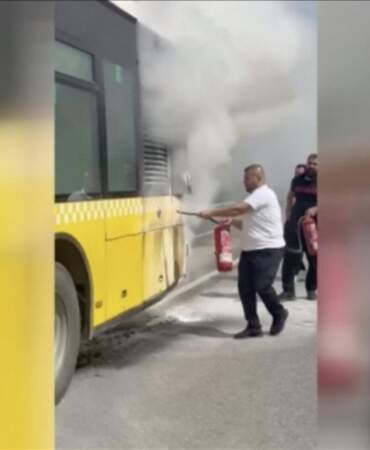 Hareket halindeyken alev aldı: Beykoz’da İETT otobüsünde çıkan yangın söndürüldü
