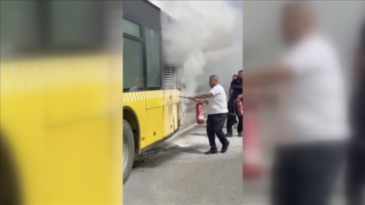 Hareket halindeyken alev aldı: Beykoz’da İETT otobüsünde çıkan yangın söndürüldü