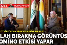 Davutoğlu: Silah bırakma görüntüsü domino etkisi yapar