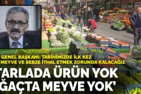 TZD Genel Başkanı Demirtaş: Türkiye tarihinde ilk kez biz yaş meyve ve sebze ithal etmek zorunda kalacağız