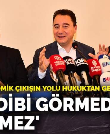 Babacan: Ekonomik çıkışın yolu hukuktan geçiyor