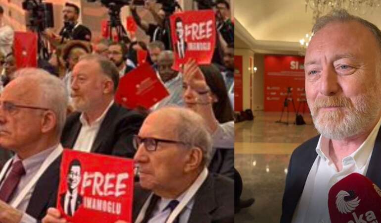 ‘Free İmamoğlu’ pankartı kaldırmamışlardı… Sezai Temelli nedenini açıkladı