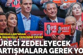 Hatimoğulları’ndan ‘Free İmamoğlu’ tepkisine cevap: Süreci zedeleyecek tartışmalara gerek yok