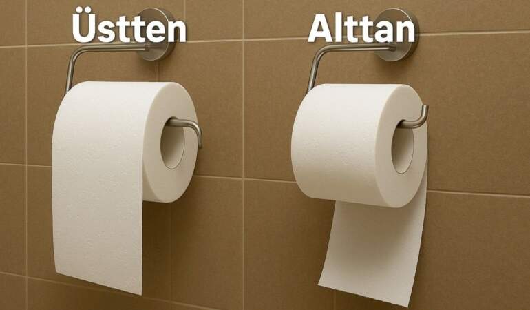 Tuvalet kağıdını nasıl astığınız karakterinizi ortaya çıkarıyor! Bilim insanları açıkladı