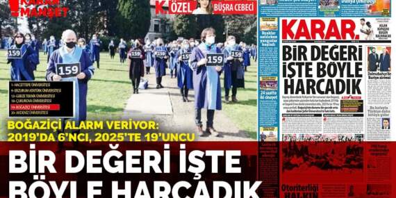 Bir değeri işte böyle harcadık