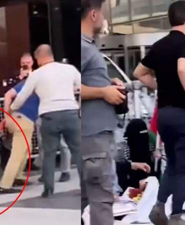 İsrail protestosuna polis müdahalesi: Görüntüler emniyeti hareke geçirdi