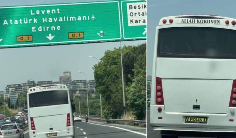 Emniyet inceleme başlattı: Plakaya ‘polis’ yazmak kurumsal talimat değil