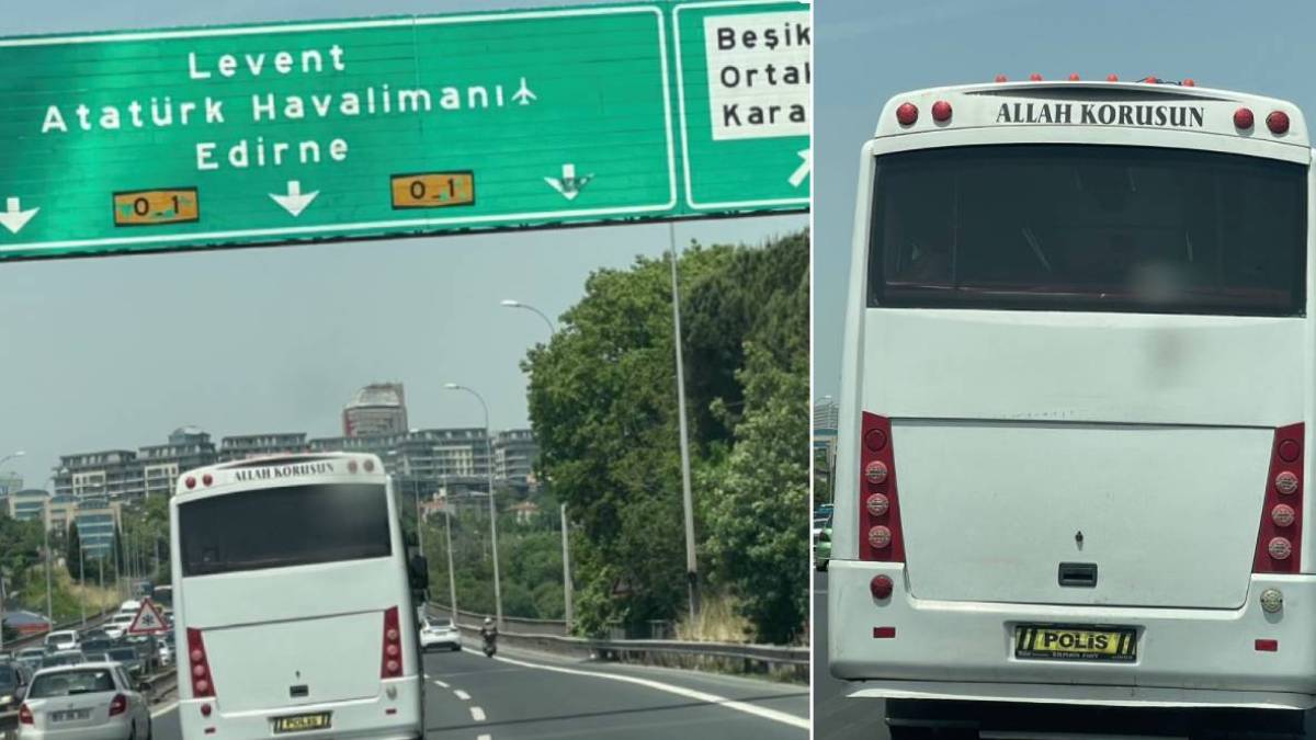 Emniyet inceleme başlattı: Plakaya ‘polis’ yazmak kurumsal talimat değil