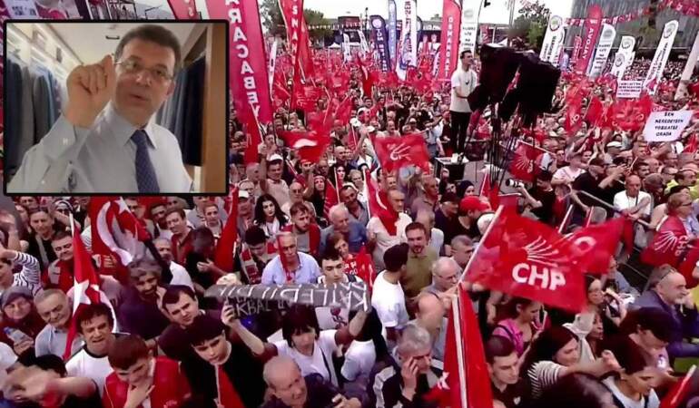 İmamoğlu’ndan CHP’nin Bursa mitingine mesaj: Zulüm ile abad olunmaz, halkın iradesine pusu kurulmaz