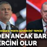 Özel’den Erdoğan’a ‘posta güvercini’ tepkisi: Benden ancak barış güvercini olur