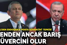 Özel’den Erdoğan’a ‘posta güvercini’ tepkisi: Benden ancak barış güvercini olur