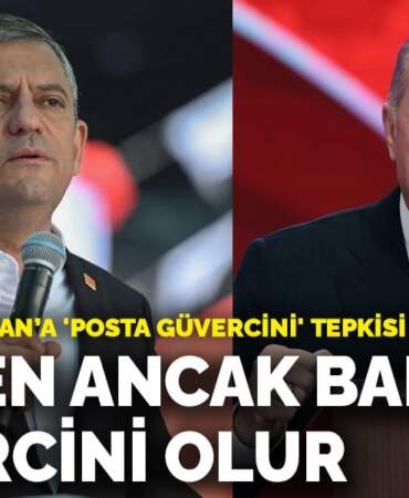 Özel’den Erdoğan’a ‘posta güvercini’ tepkisi: Benden ancak barış güvercini olur