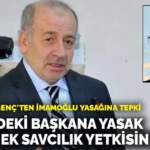Prof. Dr. Özgenç’ten İmamoğlu yasağına tepki: Görevdeki başkana yasak getirmek savcılık yetkisini aşıyor