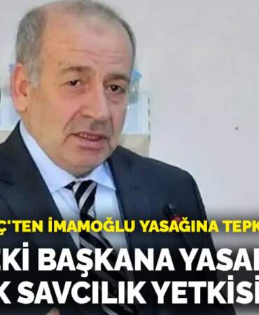 Prof. Dr. Özgenç’ten İmamoğlu yasağına tepki: Görevdeki başkana yasak getirmek savcılık yetkisini aşıyor
