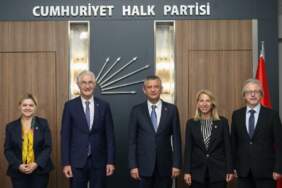 Özel, Fransız senatörleri kabul etti
