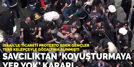 İsrail’le ticareti protesto eden gençler ters kelepçeyle gözaltına alınmıştı: Savcılıktan ‘kovuşturmaya yer yok’ kararı