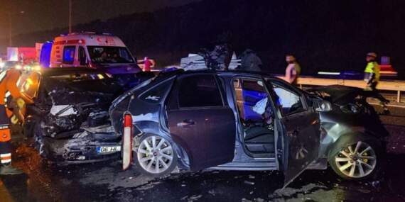 Beykoz TEM Otoyolu’nda zincirleme kaza: 7 yaralı