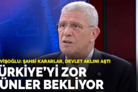 Dervişoğlu: Türkiye’yi zor günler bekliyor