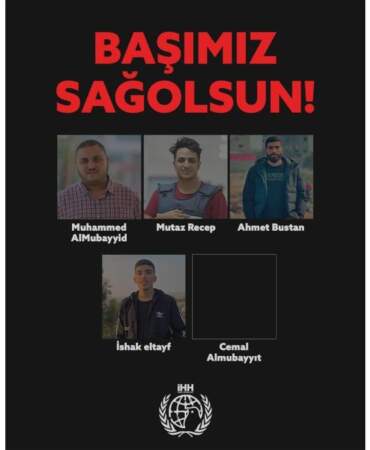 Gazze’de 5 İHH yardım görevlisi İsrail saldırılarında şehit oldu