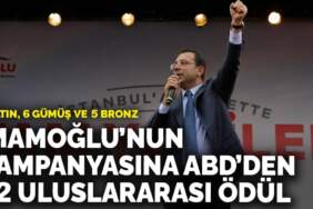 İmamoğlu’nun seçim kampanyasına ABD’den 12 uluslararası ödül