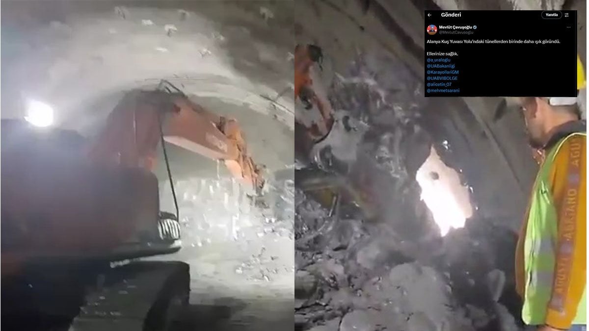 3 saatlik yol 1,5 saate düşecek! Antalya’yı Alanya’ya kavuşturan tünelde iki yaka birleşti