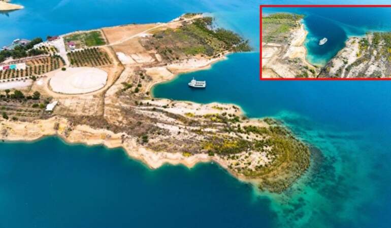 Burası ne Bali Adaları ne Maldivler! Torosların eteklerinde büyüleyici göl: Gidenler hayran kalıyor, turist akınına uğruyor