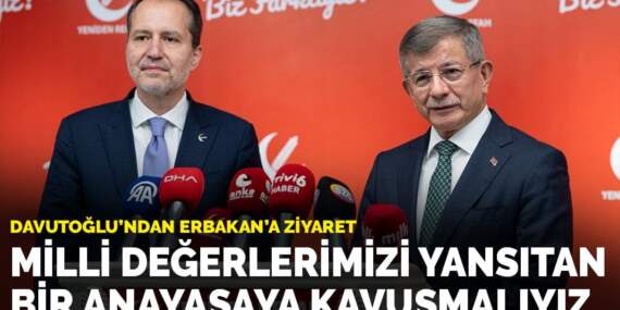 Davutoğlu: Milli değerlerimizi yansıtan bir anayasaya kavuşmalıyız