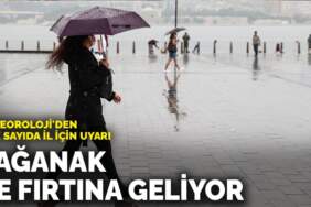 Meteoroloji’den çok sayıda il için uyarı: Sağanak ve fırtına geliyor
