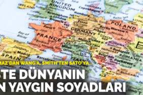 Yılmaz’dan Wang’a, Smith’ten Sato’ya: İşte dünyanın en yaygın soyadları