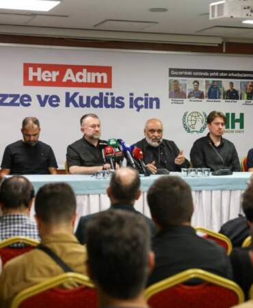 İHH’dan, Gazze’de 5 görevlisinin şehit edildiği saldırıyla ilgili basın açıklaması