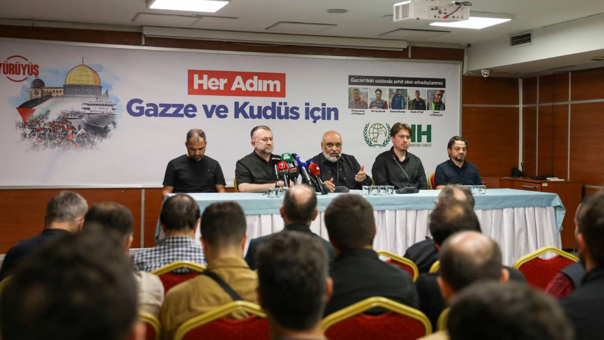 İHH’dan, Gazze’de 5 görevlisinin şehit edildiği saldırıyla ilgili basın açıklaması