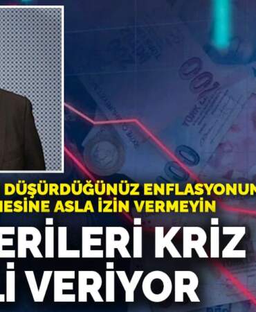 Eğilmez: Bir kez düşürdüğünüz enflasyonun tekrar yükselmesine asla izin vermeyin